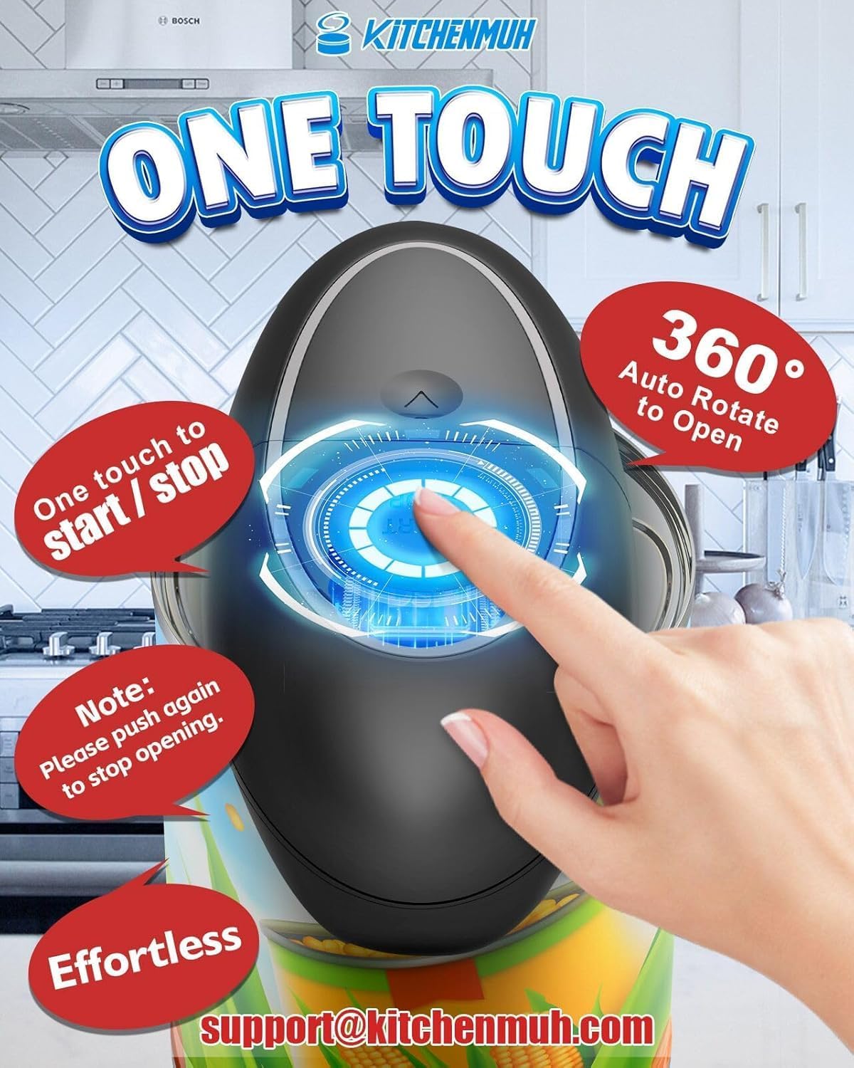One Touch Electric Can Opener