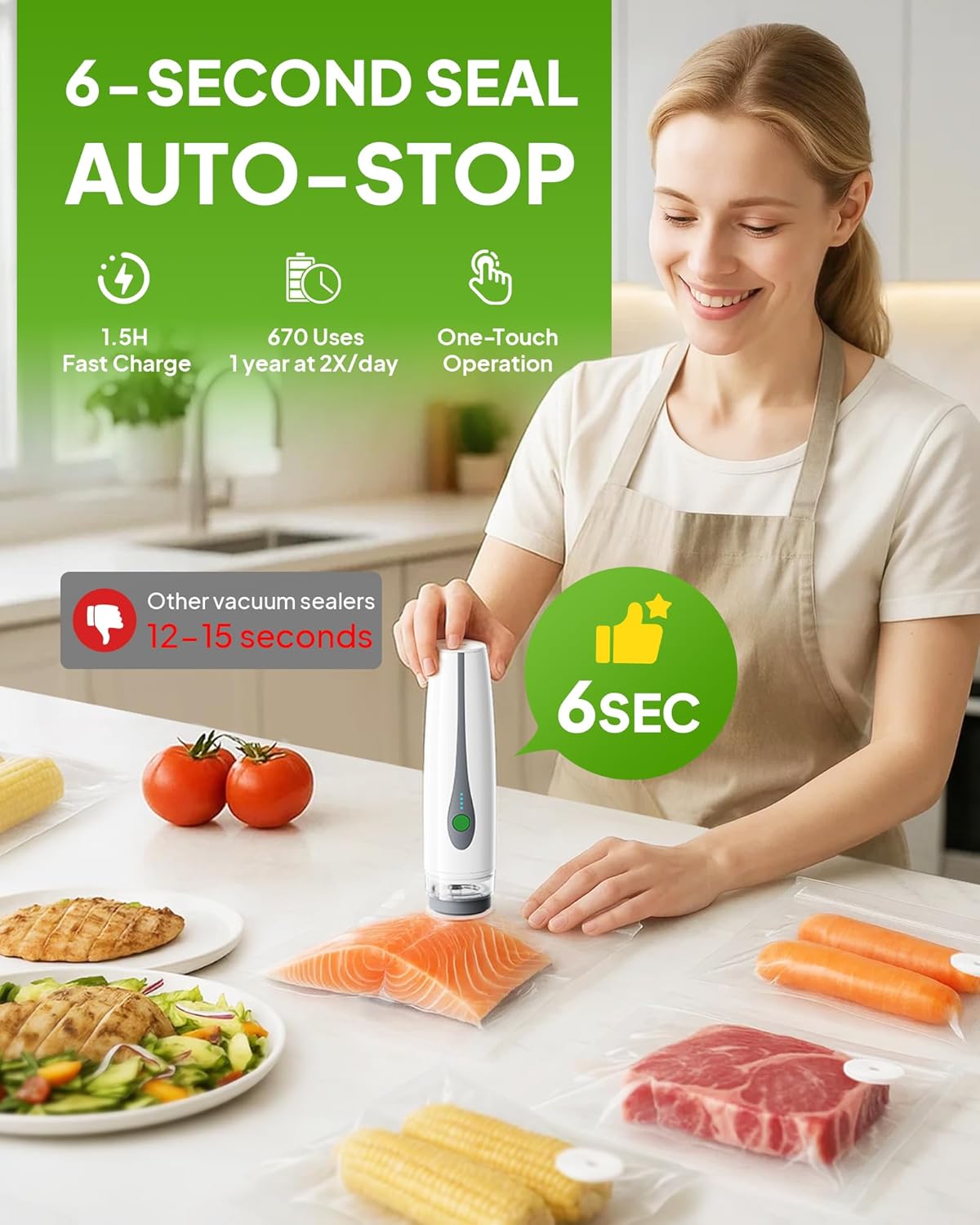 Handheld Portable Vacuum Sealer