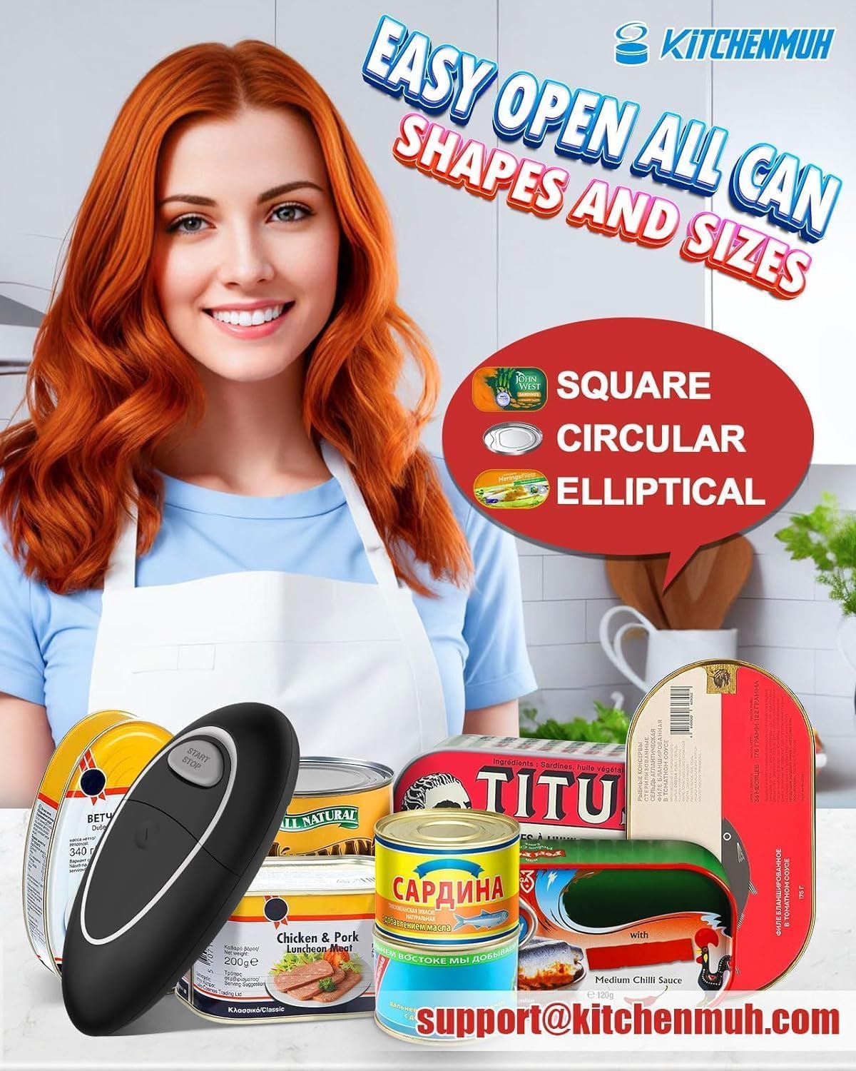 One Touch Electric Can Opener