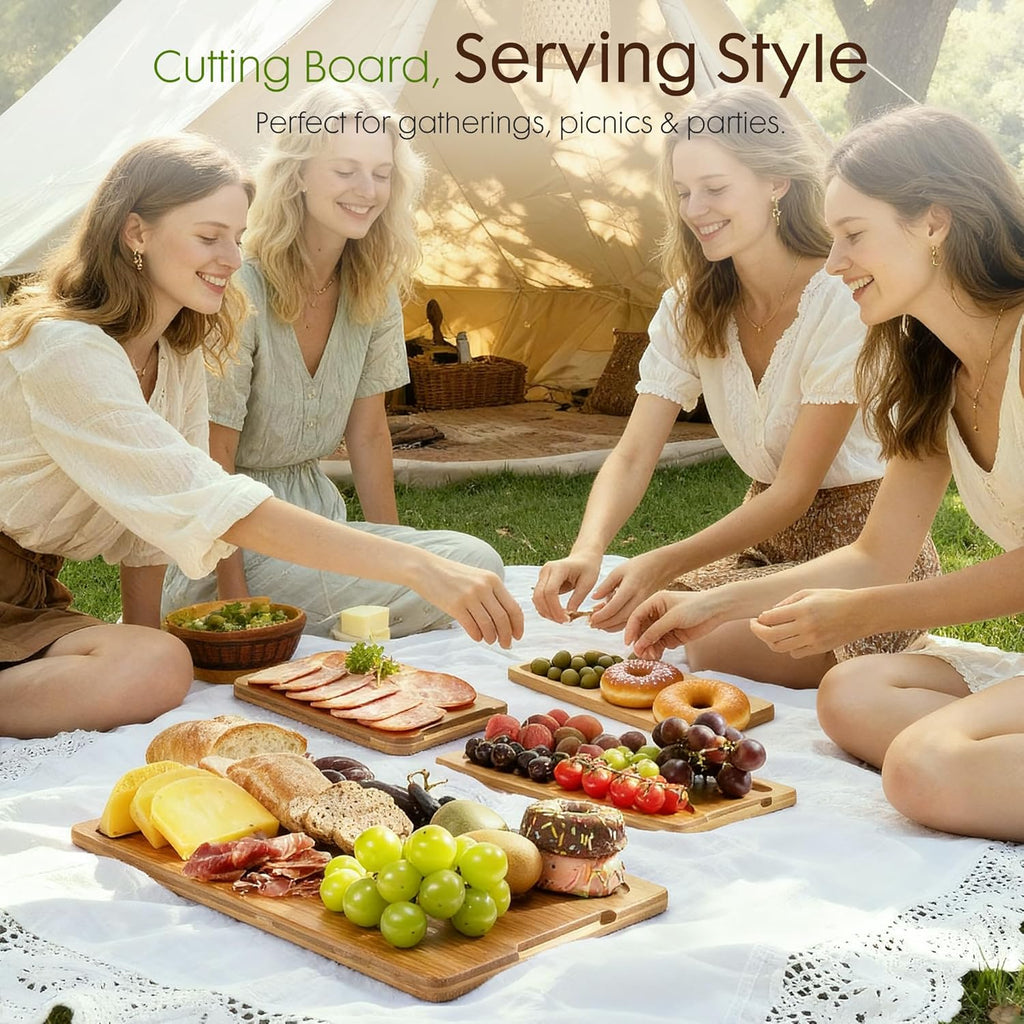 Deep-Carbonized Bamboo Cutting Boards