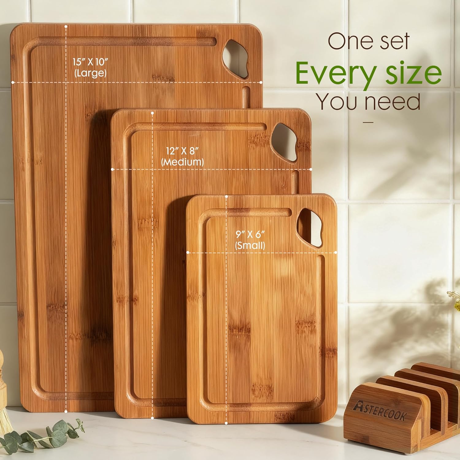 Deep-Carbonized Bamboo Cutting Boards
